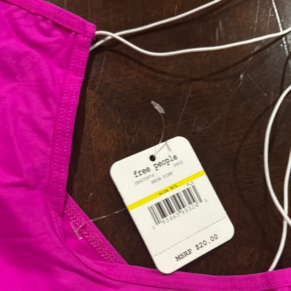 Free People Brami Sony STP SMLS Neon Pink - Picture 3 of 4